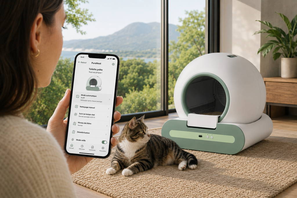 Litière automatique connectée | PuraNest™