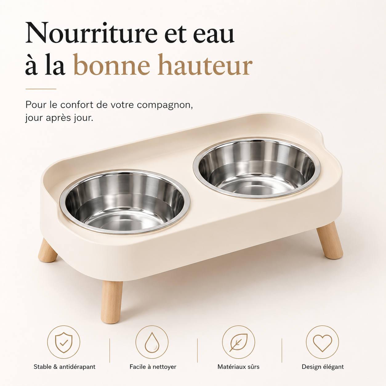 Gamelle Surélevée | DuoDine™