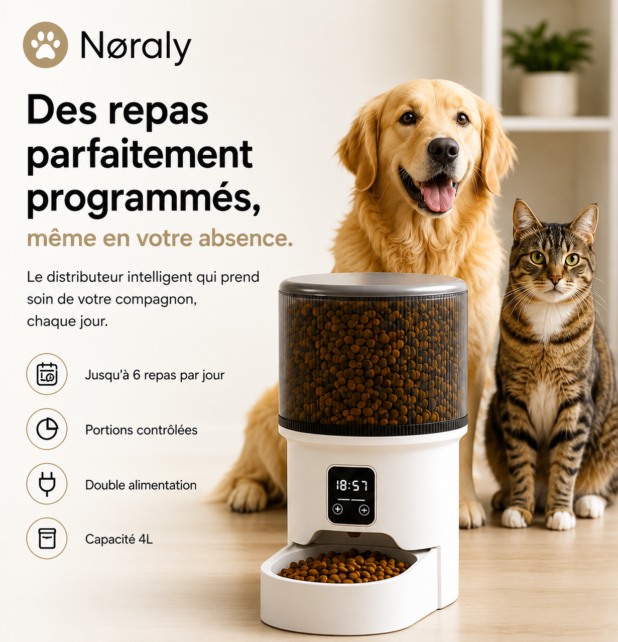 Ditributeur Automatique de Croquette | Nøraly™